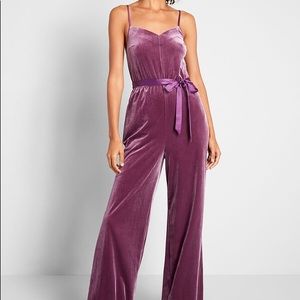 ModCloth She’s So Fancy Velvet Jumpsuit